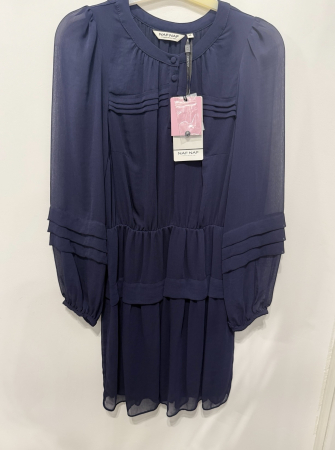 Rochie Dama Naf Naf Eleganta din Voal Chiffon cu Pliuri Decorative [0]
