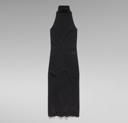 Rochii - Rochie G-Star RAW High-Neck Side-Slit Maxi Dress