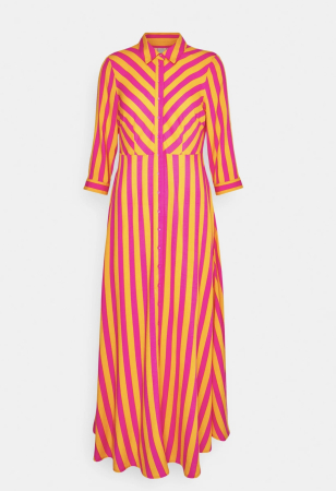 Rochie Maxi Tip Cămașă în Dungi Colorate Y.A.S [0]