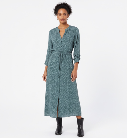 Rochie Tip Cămașă Midi Albastră Etam – Siluetă Fluidă și Stil Rafinat [1]