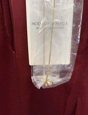 Salopetă Damă Scotch & Soda cu Volane Dramatice și Cordon în Talie, Roșu-Vin [1]