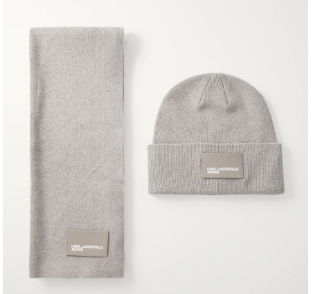 Esarfe & Fulare - Set cadou Karl Lagerfeld Jeans bej