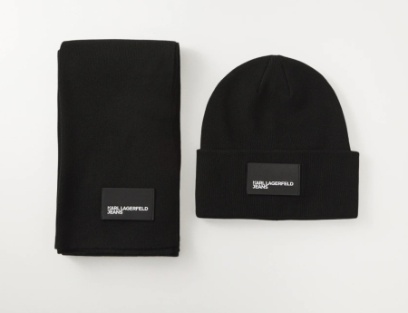 Esarfe & Fulare - Set cadou Karl Lagerfeld Jeans negru