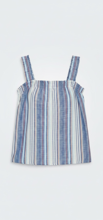 Bluze & Tricouri - Top Dama ONLY Carmakoma Tulum Albastru/Alb