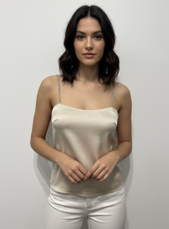 Top Elegant din Satin Bej Gina Tricot [3]