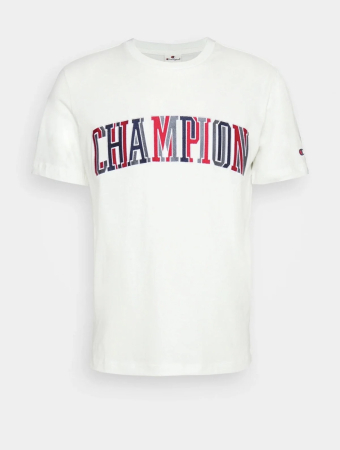 Tricouri - Tricou Bărbați Champion Classic Logo – Alb