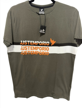 Tricouri - Tricou bărbați Just Emporio verde kaki