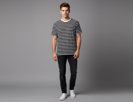 Tricou Bărbați Newport Bay Sailing Club – Stil Nautic și Confort Clasic în Dungi [1]
