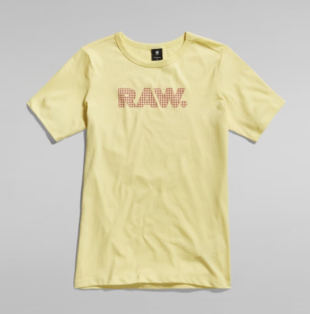 Bluze & Tricouri - Tricou Damă G-Star RAW Anglaise Graphic – Lemon