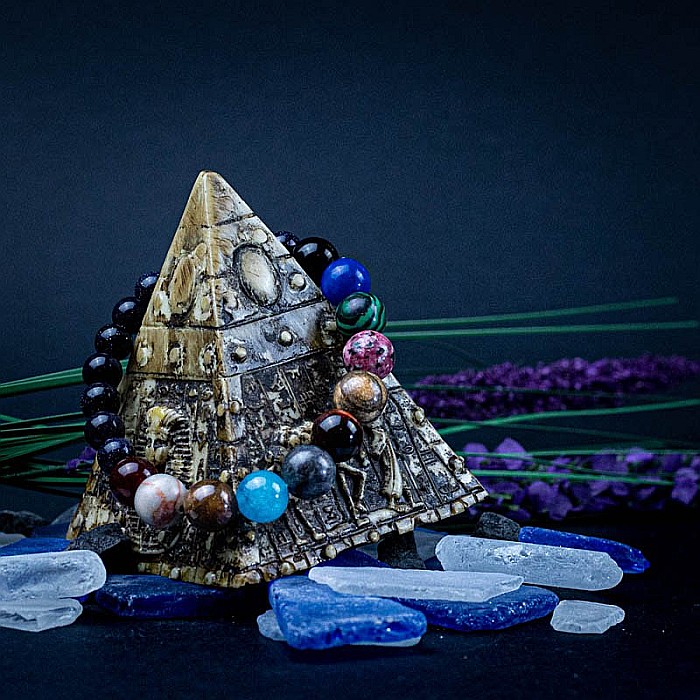 Bratara ”8 PLANETS” cu Margele din Pietre Naturale Semnificand Planetele Galaxiei [2]