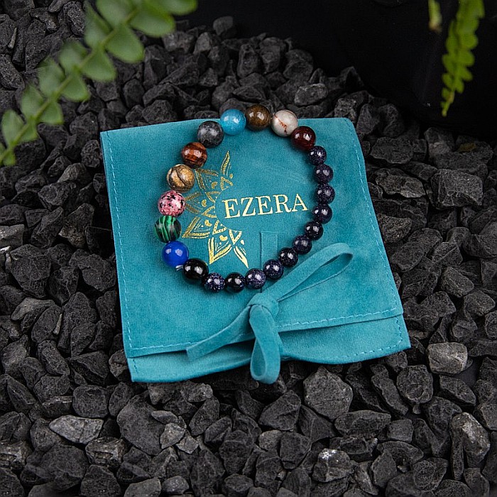 Bratara ”8 PLANETS” cu Margele din Pietre Naturale Semnificand Planetele Galaxiei [6]