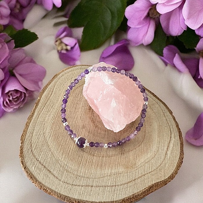 Bratara Ametist femei Sonia cu accesorii din argint 925 [2]