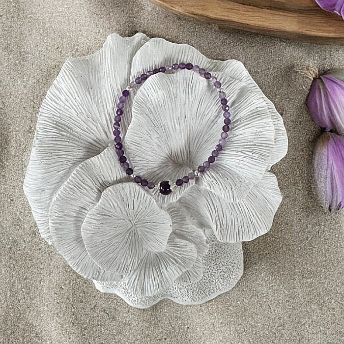 Bratara Ametist femei Sonia cu accesorii din argint 925 [7]