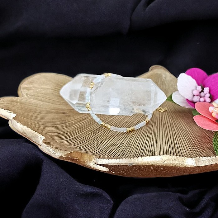 Bratara Boho din cristale de Morganit [4]