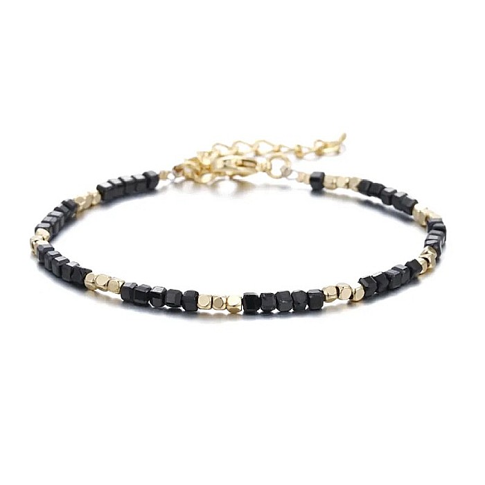 Bratara Boho din cristale de Spinel Negru [6]