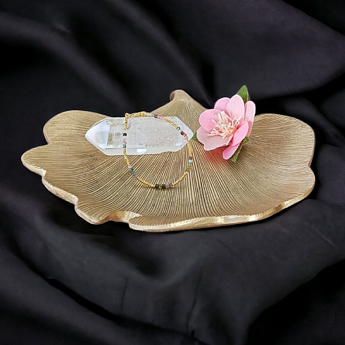 Bratara Boho din cristale de Turmalina multicolor [6]