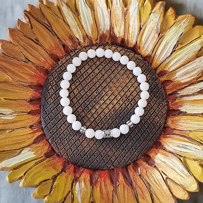 Bratara Coral alb cu accesorii din Argint 925, Daria [6]