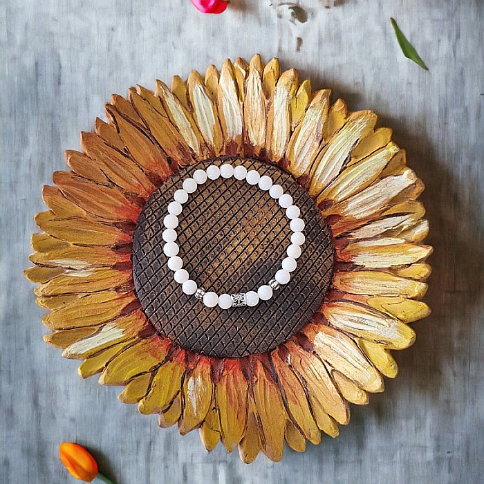 Bratara Coral alb cu accesorii din Argint 925, Daria [5]