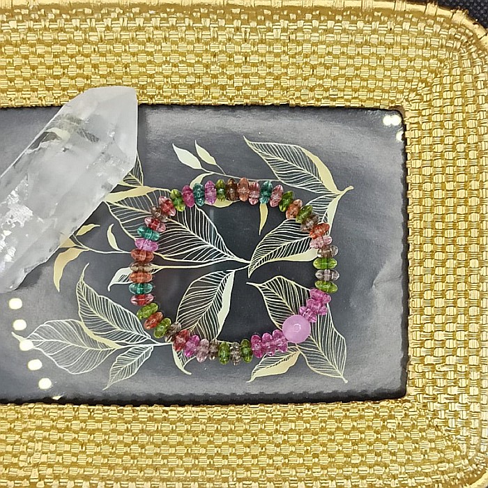 Bratara cristale rondele de cuart colorate Candy [3]