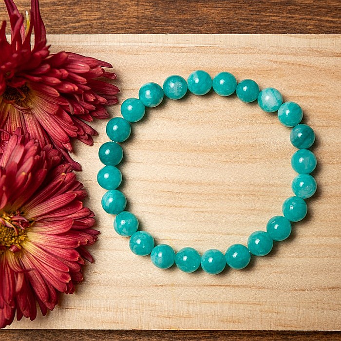 Bratara Barbati Pietre Semipretioase de Amazonit, “Arnav”, Margele de 8 mm [5]