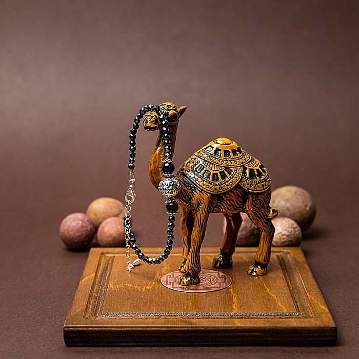 Bratara dama Asha din pietre naturale de Hematit Magnetic cu Titan, inchidere si accesorii din argint [4]