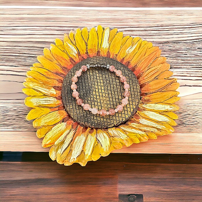 Bratara dama Carina din cristale de Piatra Soarelui si Cuart Fumuriu cu accesorii din argint 925 [5]