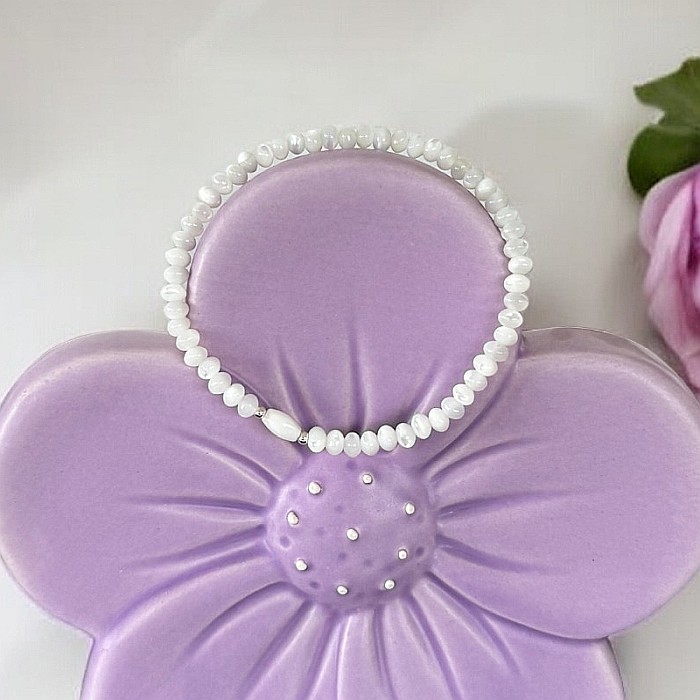 Bratara dama Carolina din sidef de scoica cu accesorii din argint 925 [4]