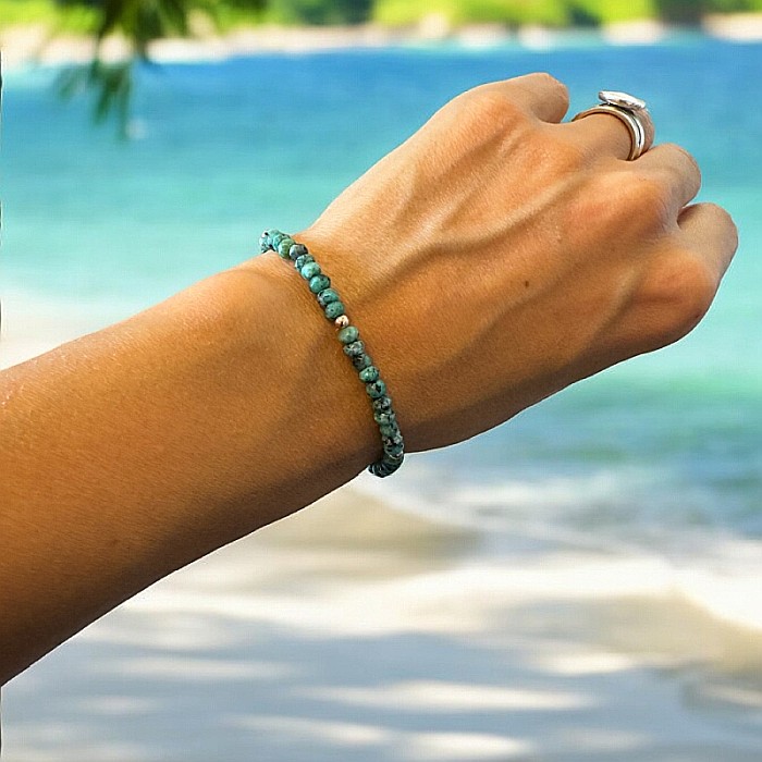 Bratara dama din Jad Turcoaz Livia cu accesorii din argint 925 [2]