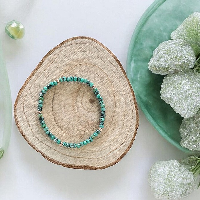 Bratara dama din Jad Turcoaz Livia cu accesorii din argint 925 [5]