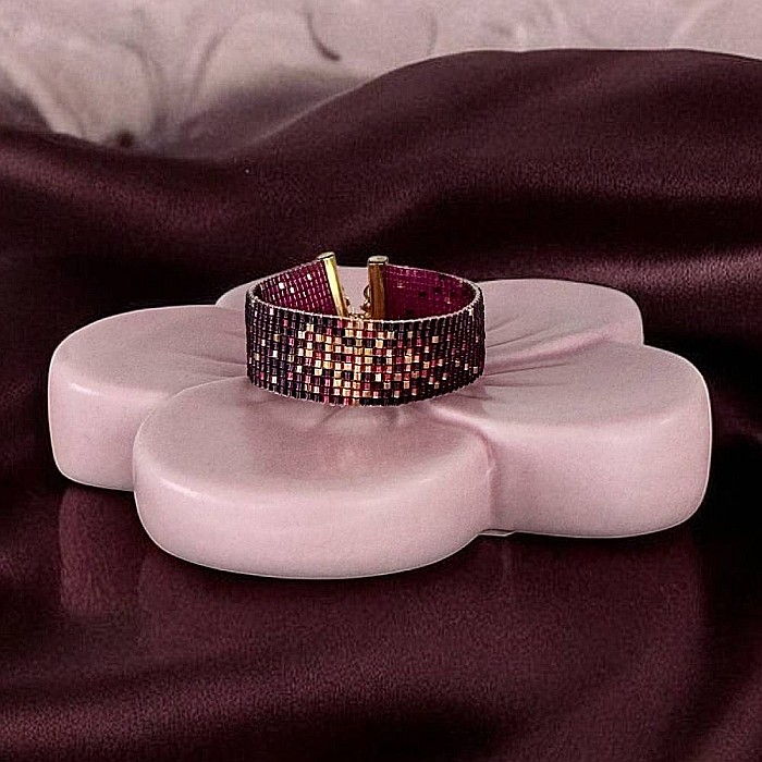 Bratara dama eleganta multistrat din margele miyuki, impletita manual-Molly [6]