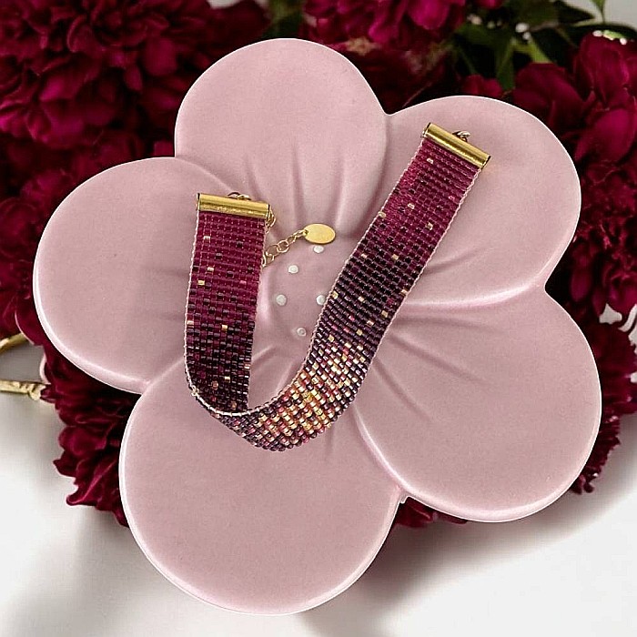 Bratara dama eleganta multistrat din margele miyuki, impletita manual-Molly [5]