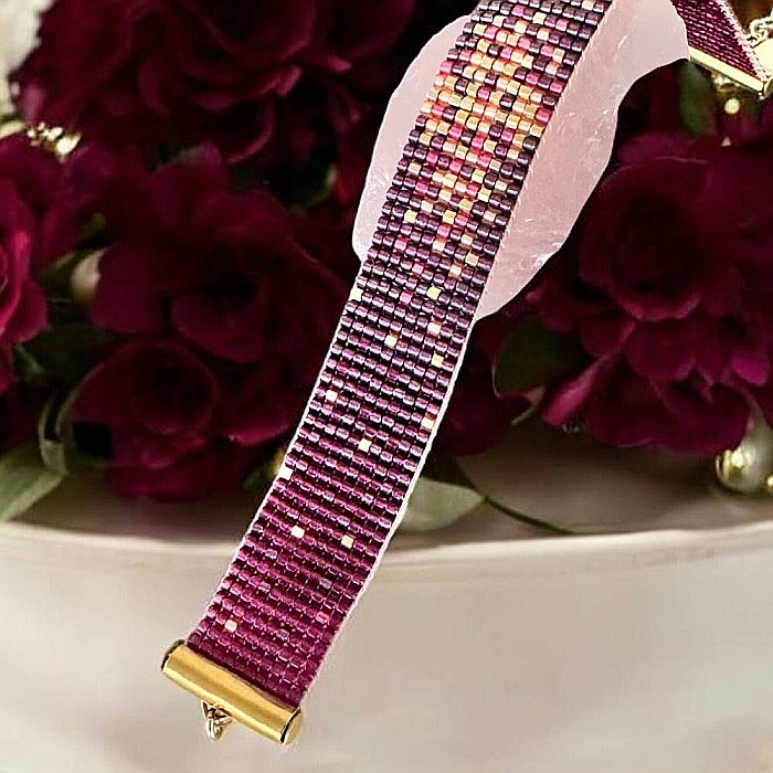 Bratara dama eleganta multistrat din margele miyuki, impletita manual-Molly [11]