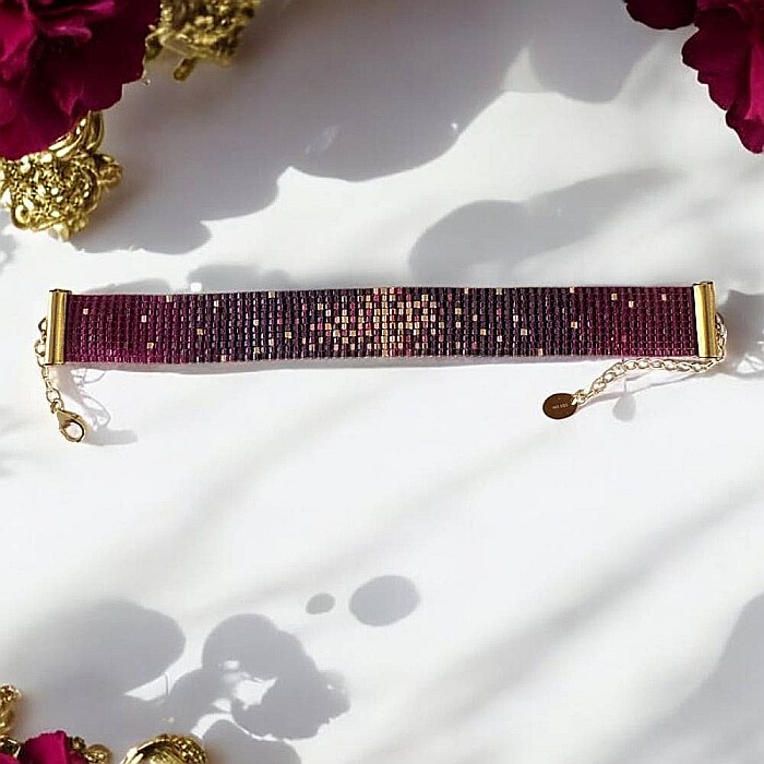 Bratara dama eleganta multistrat din margele miyuki, impletita manual-Molly [3]