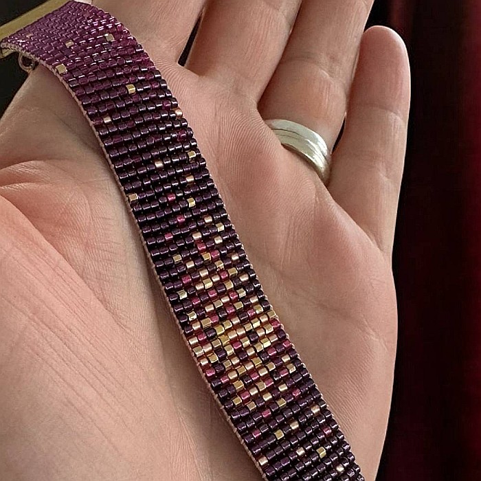 Bratara dama eleganta multistrat din margele miyuki, impletita manual-Molly [9]