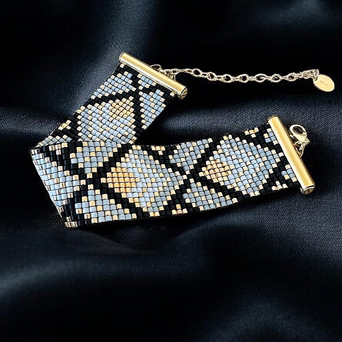 Bratara dama handmade din margele Miyuki, impletita Felippa [9]