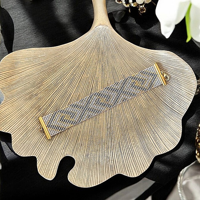 Bratara dama multistrat Helia, impletita manual din margele de nisip Miyuki [10]