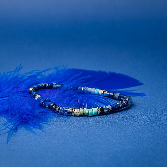 Bratara Dama Nirmay din pietre naturale de Sediment de Jasp si Kyanit [11]