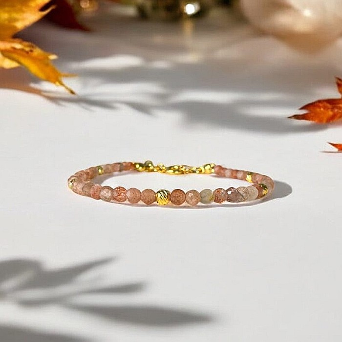 Bratara dama Piatra Soarelui Anjali cu argint placat cu aur [6]