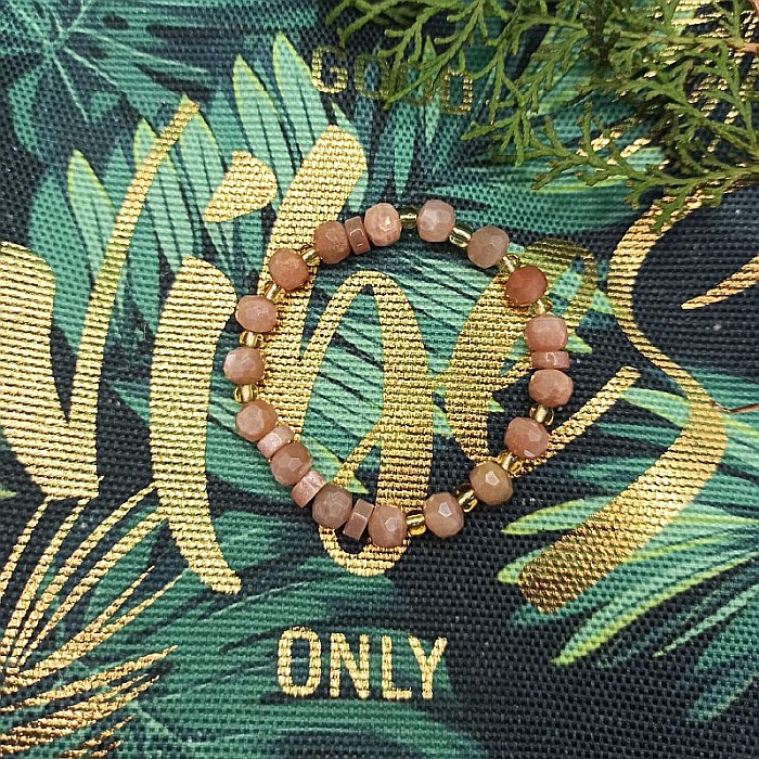 Bratara dama pietre naturale, Selene, cu cristale de Piatra Soarelui [5]