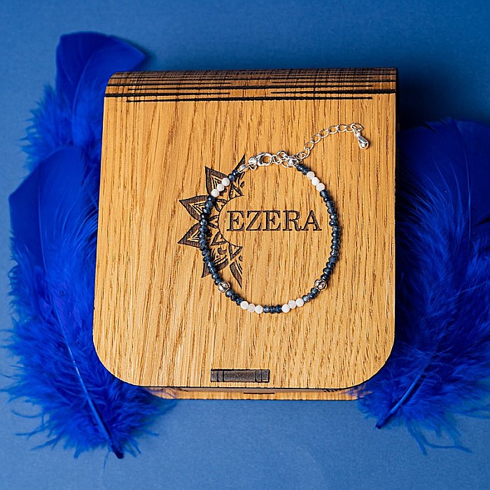 Bratara dama Ravindra din pietre naturale de Safir cu accesorii si sistem de inchidere din argint 925 [11]