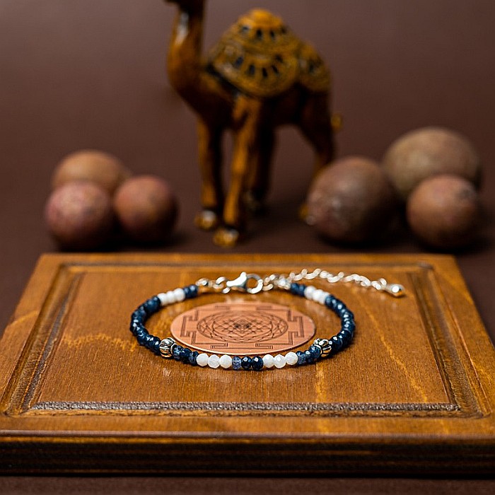 Bratara dama Ravindra din pietre naturale de Safir cu accesorii si sistem de inchidere din argint 925 [4]