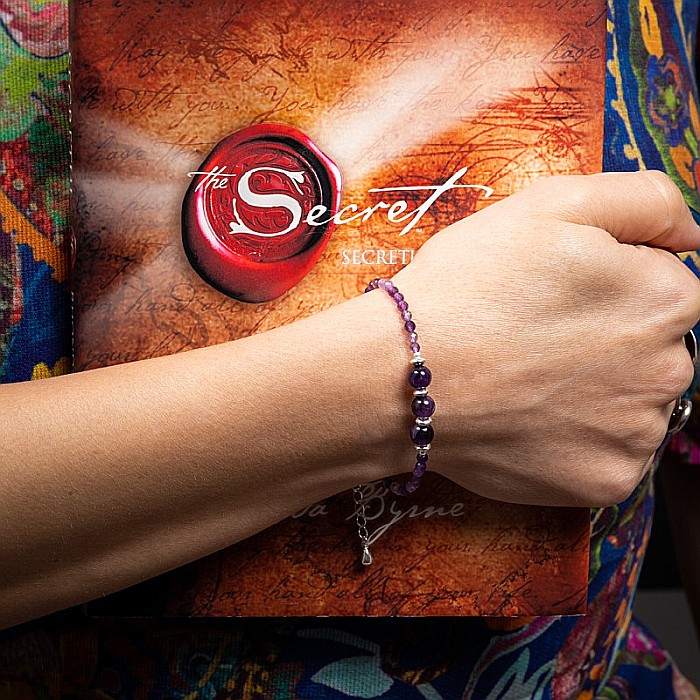 Bratara dama Reena din pietre naturale de Ametist, inchidere si accesorii din argint 925 [12]