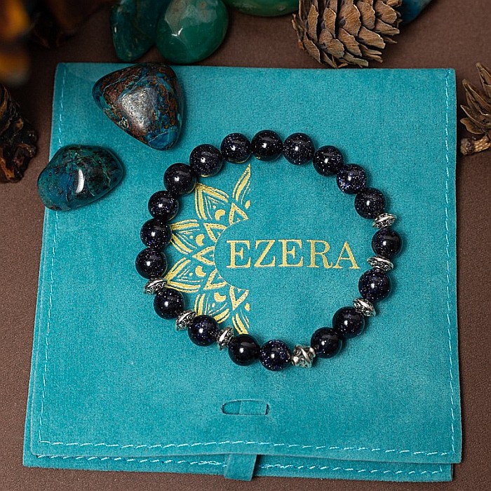 Bratara din pietre Sand Stone, realizata manual, Brigitta, sfere de 8mm [5]