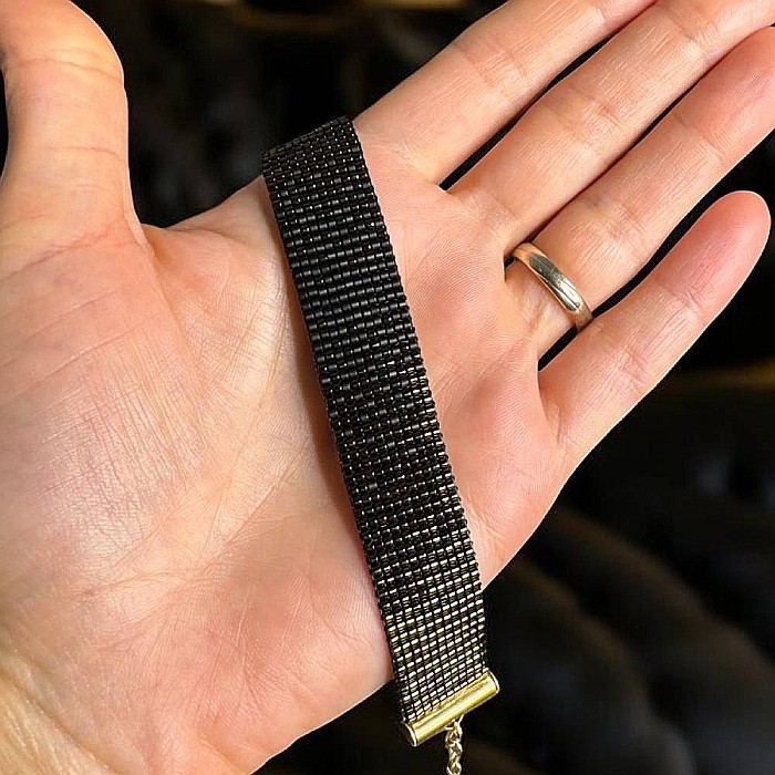 Bratara eleganta dama realizata manual din margele miyuki, Tiara [2]