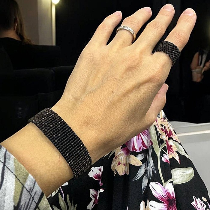 Bratara eleganta dama realizata manual din margele miyuki, Tiara [8]