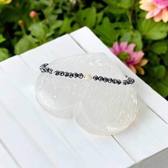 Bratara femei Elaine din Hematit cu Titan cu accesorii din Argint 925 [7]