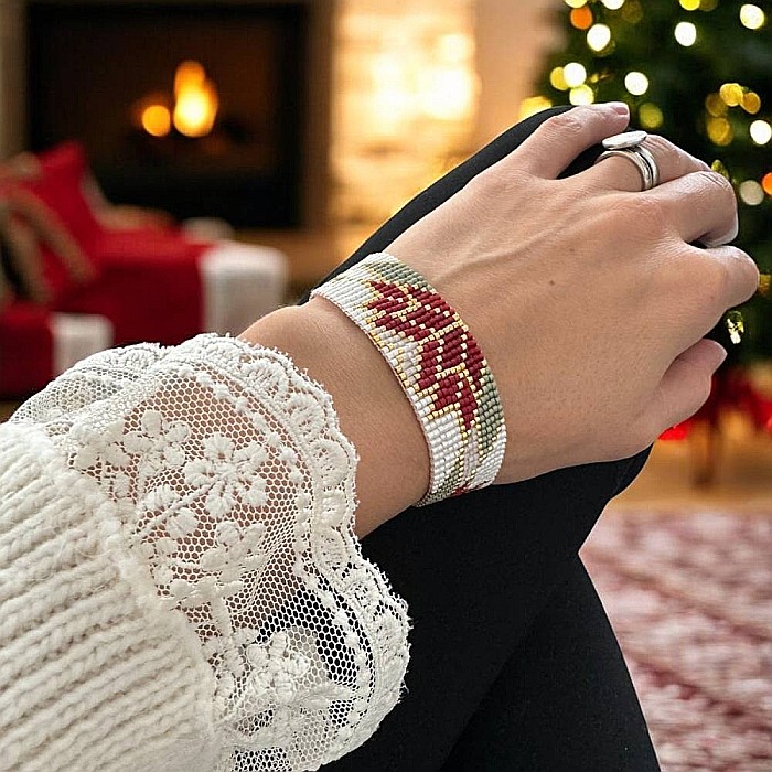 Bratara handmade eleganta, impletita cu Margele Miyuki, Selma [10]