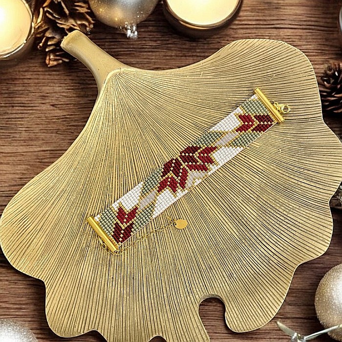 Bratara handmade eleganta, impletita cu Margele Miyuki, Selma [8]