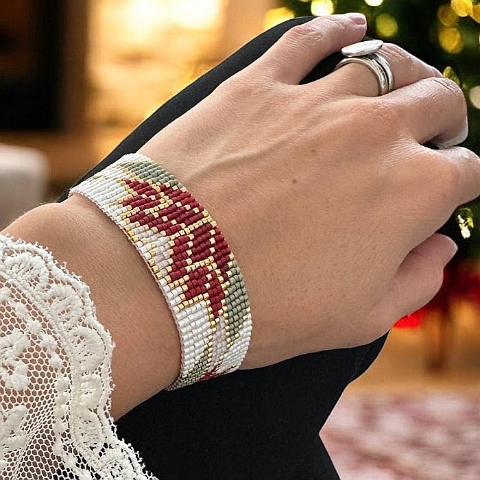 Bratara handmade eleganta, impletita cu Margele Miyuki, Selma [9]