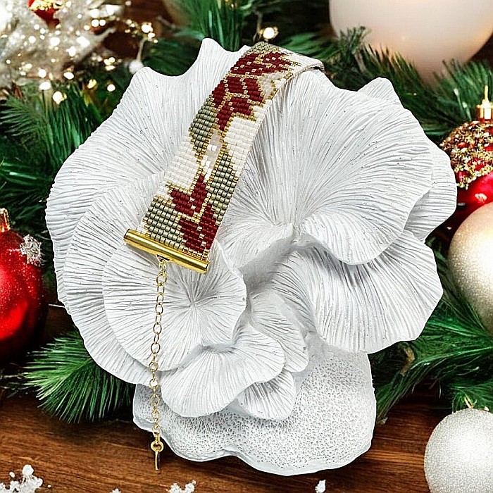 Bratara handmade eleganta, impletita cu Margele Miyuki, Selma [5]